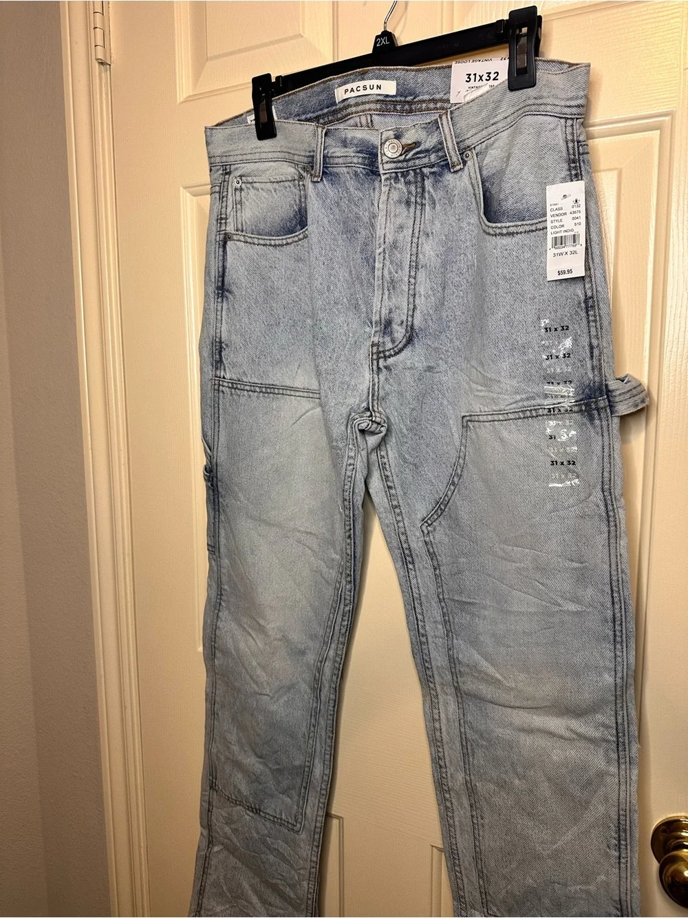 PacSun Men's Light Wash Carpenter Jeans